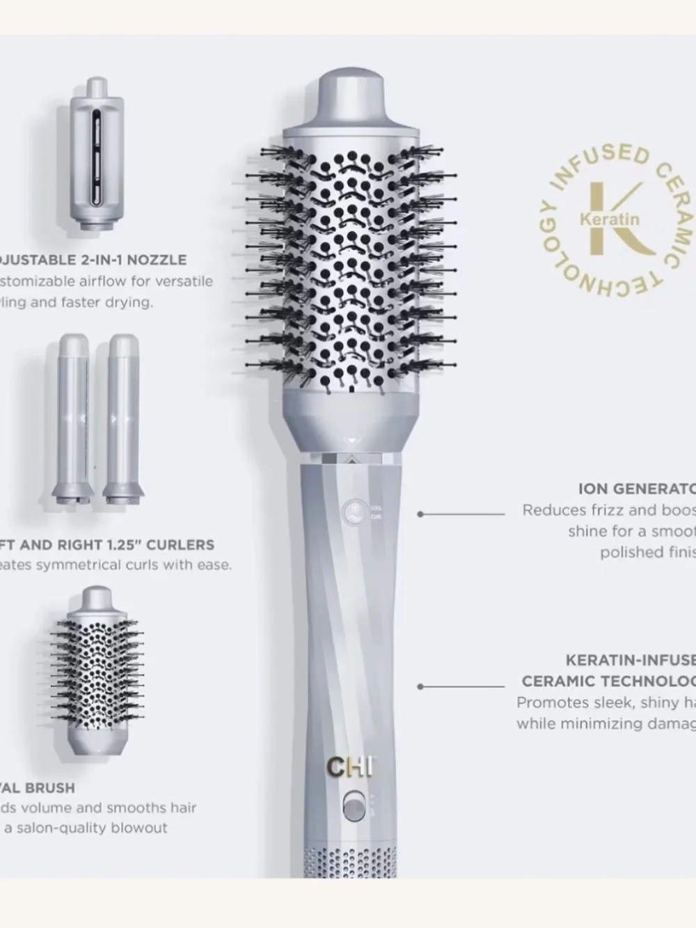 NEW In Box 4-in-1 Air Styler with Keratin and Ion technology